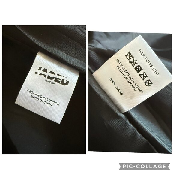 Jaded London Copper Holographic Cropped Jacket & Mini Skirt Set Sz L - Picture 9 of 11